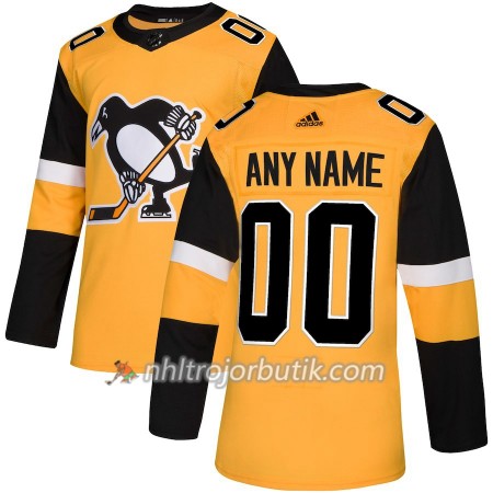 Män Ishockey Pittsburgh Penguins tröja med eget tryck Alternate Adidas 2018-19 Authentic